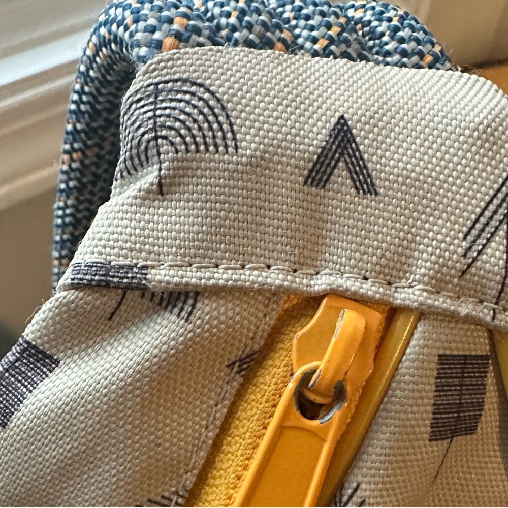 Kavu Checkered Sling Bag with Yellow Trim - Picture 6 of 7